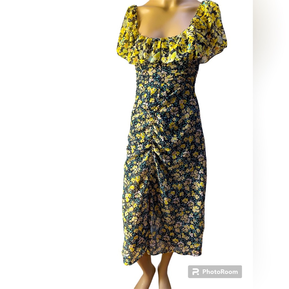 Zara print midi dress